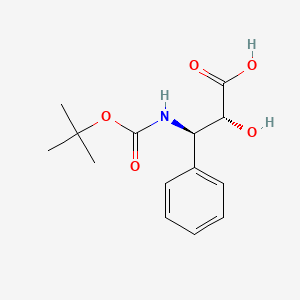 molecular formula C14H19NO5 B3146454 (2R,3R)-3-((tert-Butoxycarbonyl)amino)-2-hydroxy-3-phenylpropanoic acid CAS No. 59937-42-7