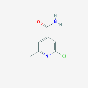 molecular formula C8H9ClN2O B3146476 2-Chloro-6-ethylpyridine-4-carboxamide CAS No. 60019-49-0