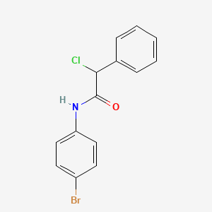 molecular formula C14H11BrClNO B3146486 N-(4-bromophenyl)-2-chloro-2-phenylacetamide CAS No. 60057-97-8