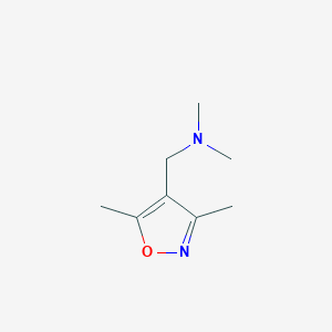 molecular formula C8H14N2O B3146499 3,5-dimethyl-4-(N,N-dimethylaminomethyl) isoxazole CAS No. 60148-38-1