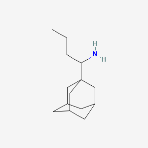 molecular formula C14H25N B3146505 1-(1-Adamantyl)butan-1-amine CAS No. 60196-91-0