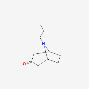 molecular formula C10H17NO B3146511 8-丙基-8-氮杂双环[3.2.1]辛-3-酮 CAS No. 60206-30-6