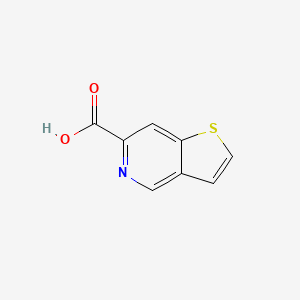molecular formula C8H5NO2S B3146527 Thieno[3,2-c]pyridine-6-carboxylic acid CAS No. 60249-09-4