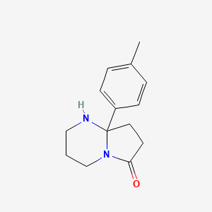 molecular formula C14H18N2O B3146543 8A-(p-tolyl)hexahydropyrrolo[1,2-a]pyrimidin-6(2H)-one CAS No. 6029-27-2