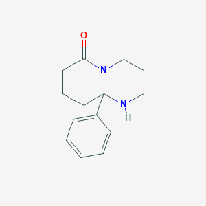 molecular formula C14H18N2O B3146550 9a-phenyl-octahydro-1H-pyrido[1,2-a]pyrimidin-6-one CAS No. 6029-43-2