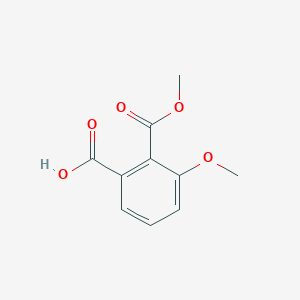 molecular formula C10H10O5 B3146585 3-Methoxy-2-(methoxycarbonyl)benzoic acid CAS No. 60314-08-1