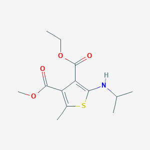 B031466 4-O-Ethyl 3-O-methyl 2-methyl-5-(propan-2-ylamino)thiophene-3,4-dicarboxylate CAS No. 491614-24-5