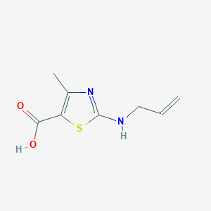 molecular formula C8H10N2O2S B3146629 4-Methyl-2-(prop-2-enylamino)-1,3-thiazole-5-carboxylic acid CAS No. 604762-23-4