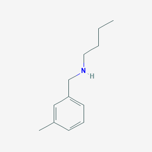 molecular formula C12H19N B3146658 N-[(3-methylphenyl)methyl]butan-1-amine CAS No. 60509-43-5