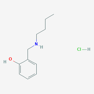 molecular formula C11H18ClNO B3146661 2-[(丁氨基)甲基]苯酚盐酸盐 CAS No. 60509-44-6