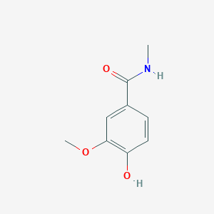 molecular formula C9H11NO3 B3146674 4-hydroxy-3-methoxy-N-methylbenzamide CAS No. 60515-31-3