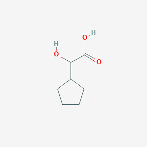 molecular formula C7H12O3 B3146679 2-Cyclopentyl-2-hydroxyacetic acid CAS No. 6053-71-0
