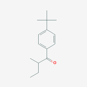 molecular formula C15H22O B3146693 4'-叔丁基-2-甲基丁酰苯酮 CAS No. 60561-85-5