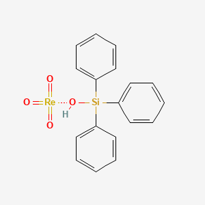 molecular formula C18H16O4ReSi B3146729 Trioxo(triphenylsilyloxy)rhenium(VII) CAS No. 60624-60-4
