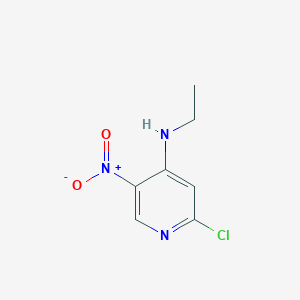 B3146755 2-chloro-N-ethyl-5-nitropyridin-4-amine CAS No. 607373-89-7