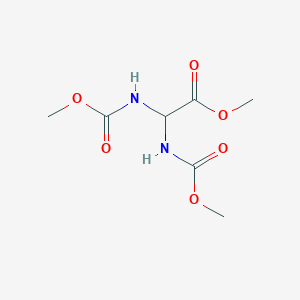 molecular formula C7H12N2O6 B3146767 双(甲氧羰基氨基)乙酸甲酯 CAS No. 60794-51-6