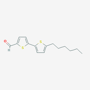 molecular formula C15H18OS2 B3146829 5-(5-己基噻吩-2-基)噻吩-2-甲醛 CAS No. 609369-40-6