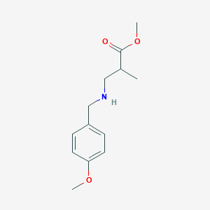 Methyl 3-{[(4-methoxyphenyl)methyl]amino}-2-methylpropanoate