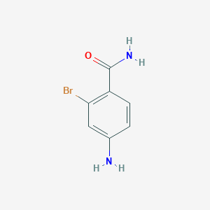 molecular formula C7H7BrN2O B3146865 4-氨基-2-溴苯甲酰胺 CAS No. 609783-21-3