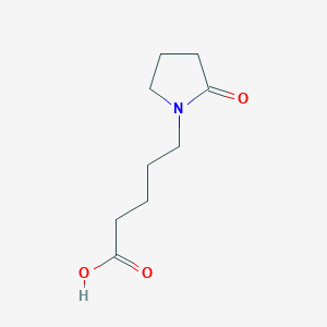molecular formula C9H15NO3 B3146869 5-(2-氧代吡咯烷-1-基)戊酸 CAS No. 609805-80-3