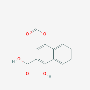 molecular formula C13H10O5 B314688 4-(Acetyloxy)-1-hydroxy-2-naphthoic acid 