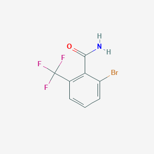 molecular formula C8H5BrF3NO B3146887 2-Bromo-6-(trifluoromethyl)benzamide CAS No. 610260-58-7