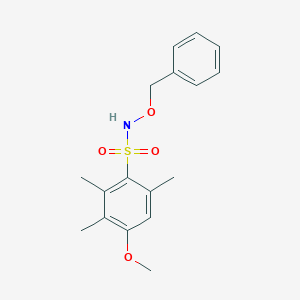 molecular formula C17H21NO4S B314689 N-(benzyloxy)-4-methoxy-2,3,6-trimethylbenzenesulfonamide 