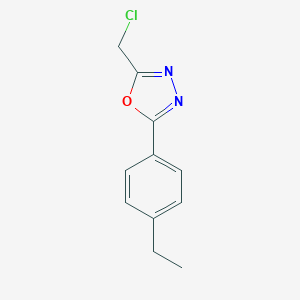 molecular formula C11H11ClN2O B314692 2-(Chloromethyl)-5-(4-ethylphenyl)-1,3,4-oxadiazole 