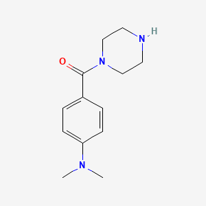 molecular formula C13H19N3O B3146925 N,N-Dimethyl-4-(piperazine-1-carbonyl)aniline CAS No. 610802-19-2