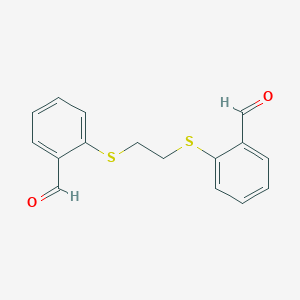molecular formula C16H14O2S2 B314693 2-({2-[(2-Formylphenyl)sulfanyl]ethyl}sulfanyl)benzaldehyde 
