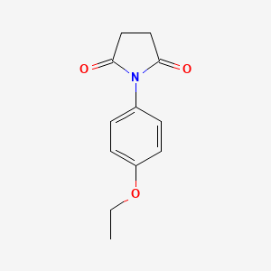 molecular formula C12H13NO3 B3146930 1-(4-Ethoxyphenyl)pyrrolidine-2,5-dione CAS No. 611-41-6