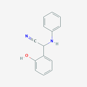 molecular formula C14H12N2O B3146969 (2-Hydroxy-phenyl)-phenylamino-acetonitrile CAS No. 61158-19-8