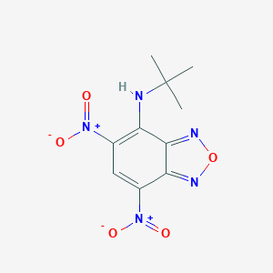 molecular formula C10H11N5O5 B314698 4-(Tert-butylamino)-5,7-bisnitro-2,1,3-benzoxadiazole 