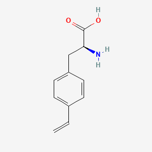 molecular formula C11H13NO2 B3147001 4-乙烯基苯丙氨酸 CAS No. 61262-56-4