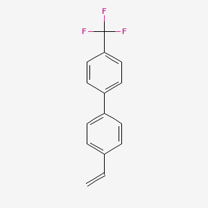 molecular formula C15H11F3 B3147022 4-Trifluoromethyl-4'-vinyl-biphenyl CAS No. 613239-87-5
