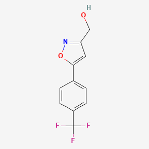 {5-[4-(Trifluoromethyl)phenyl]isoxazol-3-yl}methan-1-ol