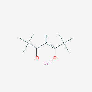 molecular formula C11H19CsO2 B3147027 Cesium;(Z)-2,2,6,6-tetramethyl-5-oxohept-3-en-3-olate CAS No. 61346-75-6