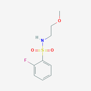 2-fluoro-N-(2-methoxyethyl)benzenesulfonamide