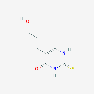 molecular formula C8H12N2O2S B314704 5-(3-hydroxypropyl)-6-methyl-2-sulfanylidene-1H-pyrimidin-4-one CAS No. 300574-56-5