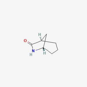 molecular formula C7H11NO B3147064 rac-(1R,5S)-6-Azabicyclo[3.2.1]octan-7-one CAS No. 6142-56-9