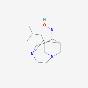 molecular formula C13H23N3O B314710 1-Isobutyl-3,6-diazatricyclo[4.3.1.1~3,8~]undecan-9-one oxime 