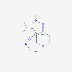 molecular formula C13H24N4 B314712 (Z)-[1-(2-methylpropyl)-3,6-diazatricyclo[4.3.1.13,8]undecan-9-ylidene]hydrazine 