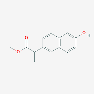 molecular formula C14H14O3 B3147120 2-(6-Hydroxy-naphthalen-2-yl)-propionic acid methyl ester CAS No. 61495-42-9
