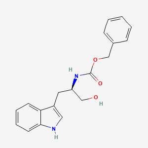 Carbamic acid, N-[(1R)-2-hydroxy-1-(1H-indol-3-ylmethyl)ethyl]-, phenylmethyl ester