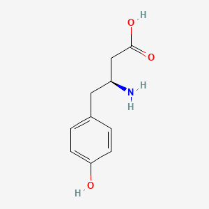 molecular formula C10H13NO3 B3147153 (3S)-3-amino-4-(4-hydroxyphenyl)butanoic acid CAS No. 615537-19-4