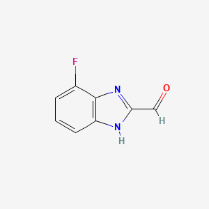 B3147155 7-Fluoro-1H-benzo[d]imidazole-2-carbaldehyde CAS No. 615568-96-2