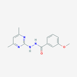 molecular formula C14H16N4O2 B314716 N'-(4,6-Dimethyl-2-pyrimidinyl)-3-methoxybenzohydrazide 