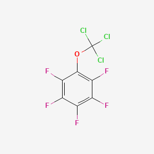 molecular formula C7Cl3F5O B3147181 1,2,3,4,5-Pentafluoro-6-(trichloromethoxy)benzene CAS No. 6161-53-1