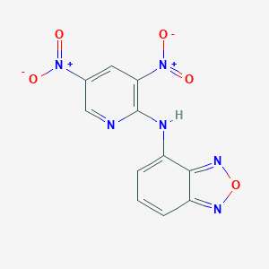 molecular formula C11H6N6O5 B314719 4-({3,5-Bisnitro-2-pyridinyl}amino)-2,1,3-benzoxadiazole 