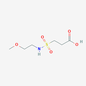 molecular formula C6H13NO5S B3147199 3-[(2-Methoxyethyl)sulfamoyl]propanoic acid CAS No. 61758-90-5